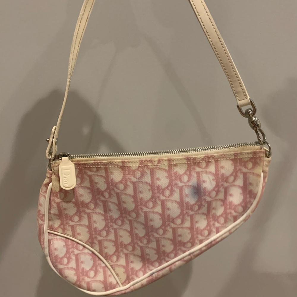Monogrammed dior saddle bag